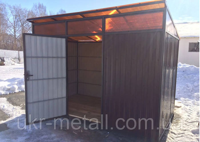 Хозблок / Сарай из профнастила без фундамента / Хозблок металлический ...