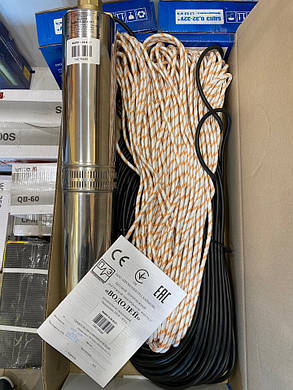 Заглибний насос Водолей БЦПЕ 0,5 - 80У (80 м кабель), фото 2