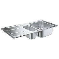 Кухонна мийка дві чаші Grohe EX Sink 31569SD0 серія K400+ 9851