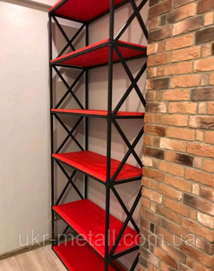 Купить Металлический стеллаж из профильной трубы в стиле лофт любой ...