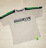 Футболка для хлопчика сіра Розміри 128