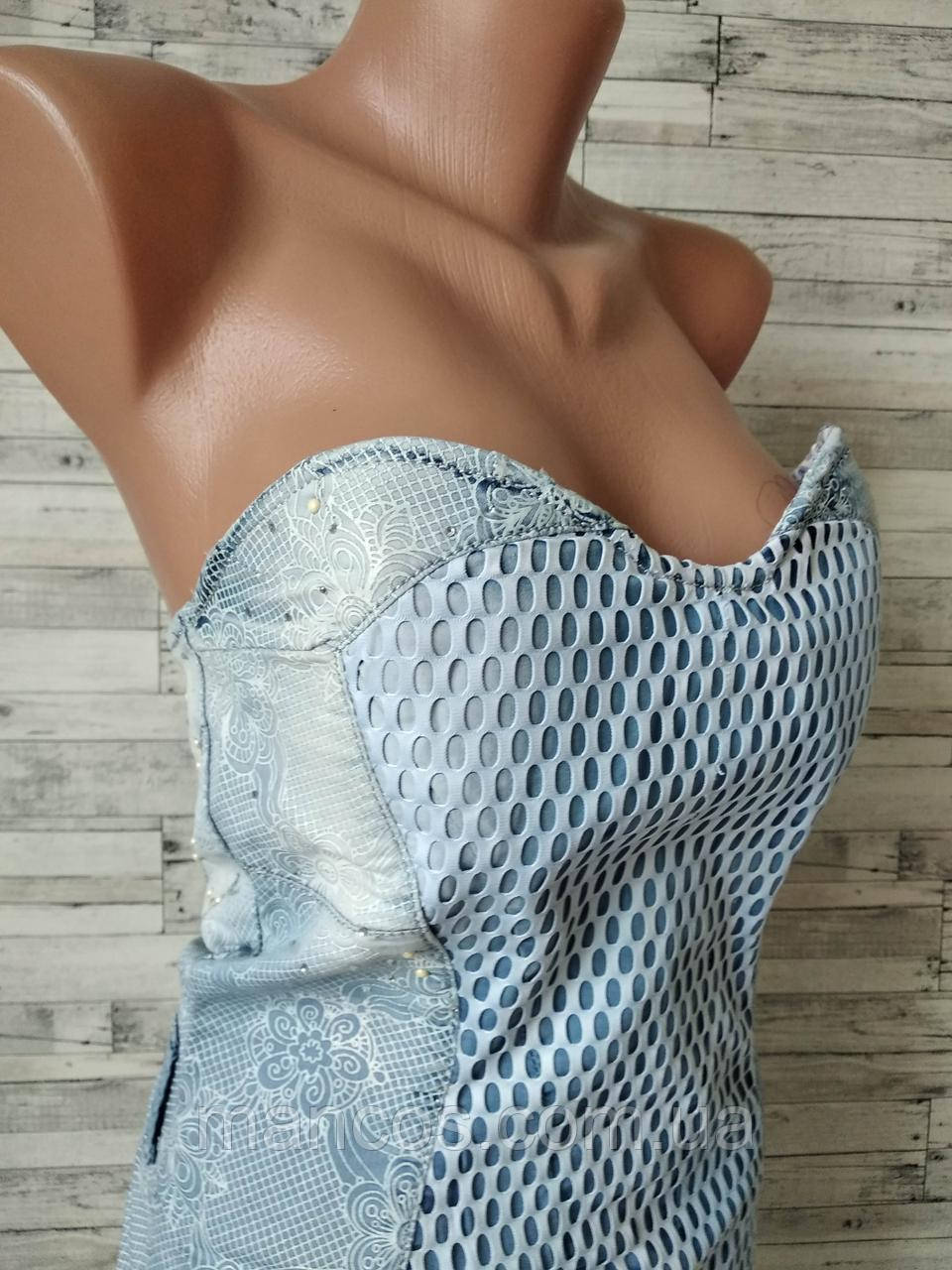 Платье Roberto Cavalli женское джинс без бретелек Размер 42 S - фото 3 - id-p591433658