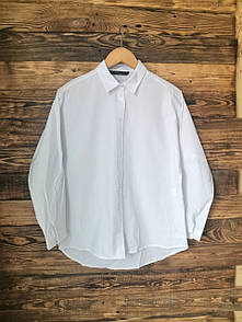 Женская белая рубашка с принтом