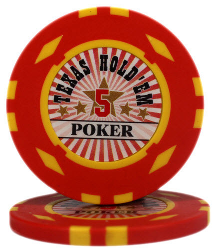 Фишка "Texas HoldEm Poker" номинал 5