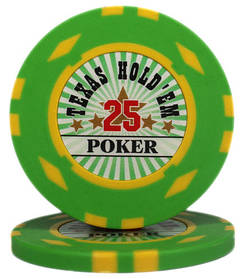 Фишка "Texas HoldEm Poker" номинал 25