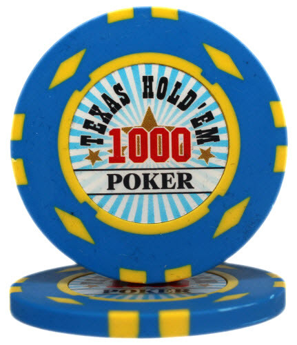 Фишка "Texas HoldEm Poker" номинал 1000, фото 1