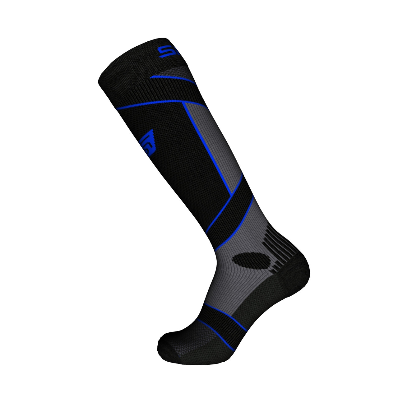Шкарпетки компресійні SPAIO Effort Compression 03 чорний/сірий/синій, 35-37