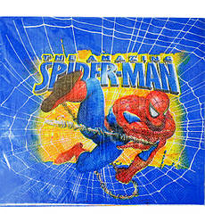 Салфетки праздничные "Спайдермен", 20 шт., размер - 33х33 см, Украина