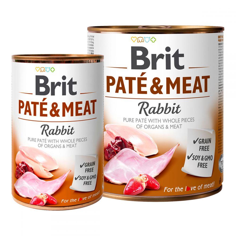 Brit Pete & Meat Rabbit Консерви для собак з кроликом / 400 гр