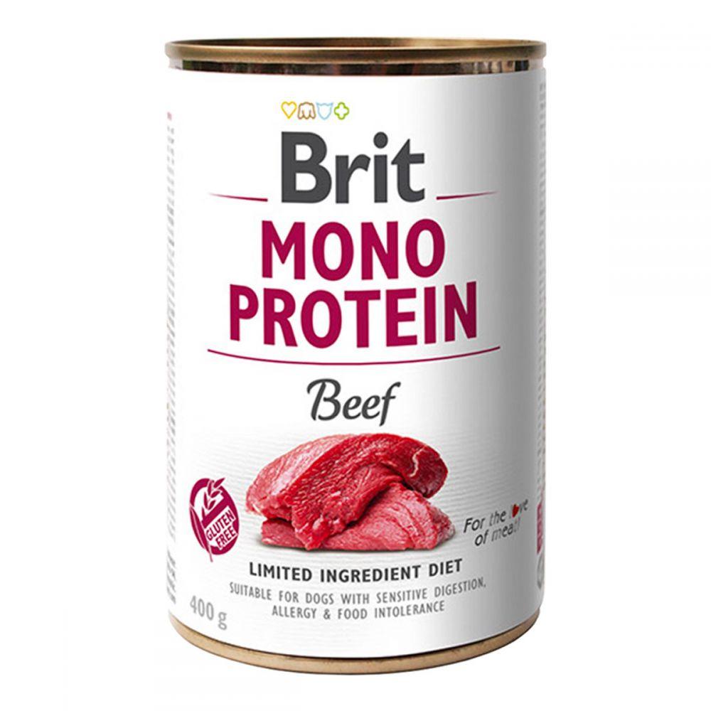 Brit Mono Protein Beef Консерви для собак з яловичиною / 400 гр