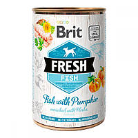 Консервы для собак Брит Brit Fresh Fish with Pumpkin с рыбой и тыквой, 400 г