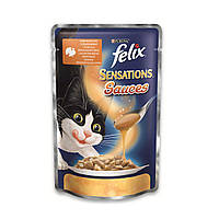 Felix Sensation Sauces Консервы для кошек с индейкой в соусе / 85 гр