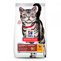 Корм для кошек Хиллс Hills SP Feline Indoor не покидающих помещения с курицей, 3 кг