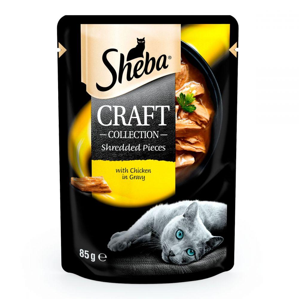 Sheba Craft Collection Shredded Pieces Chicken Консервы для кошек с курицей в соусе / 85 гр - фото 1 - id-p1161081894