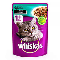 Whiskas консерва для кошек с кроликом в соусе 100 г