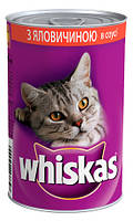 Whiskas 400 гр с говядиной кусочки в соусе / 400 гр