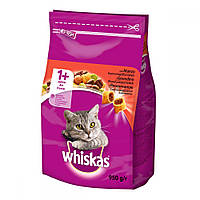 Whiskas Сухой корм для кошек с говядиной / 900 гр