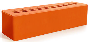 Цегла ліцьова (брусок) Євротон персикова