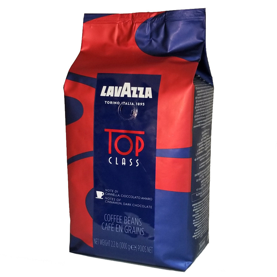 Кава в зернах Lavazza Top Class 1кг. Лавацца