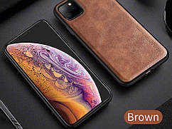 Чохол X Level для iPhone 11 Pro зі штучної шкіри із силіконовим краєм iPhone 11 Pro Коричневий