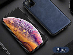 Чохол X Level для iPhone 11 Pro зі штучної шкіри із силіконовим краєм iPhone 11 Pro Синій