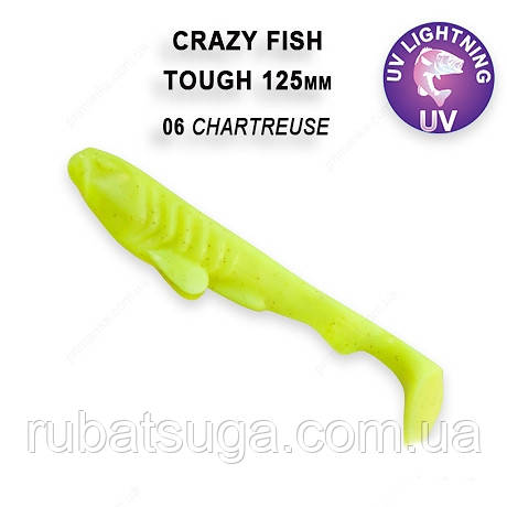 Силікон Сrazy Fish TOUGH 5"TOUGH 5" шартрес кальмар 28-125-6-6