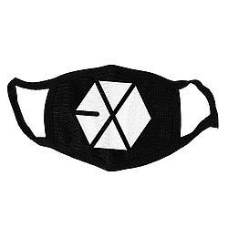 Маска тканевая Gee! Кей поп ЭХО K-pop EXO чёрная MS 017