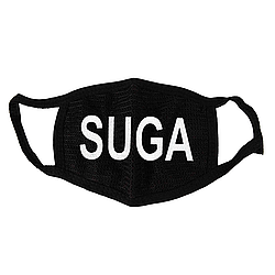 Маска тканевая Gee! Кей поп Шуга K-pop Suga чёрная MS 021