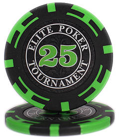 Фішки "Elite Poker Tournament" вартість 25