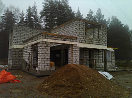 Стіни з газобетону Київ