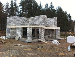 Будівництво стіни з газобетону Київ