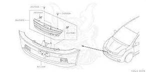 Кліпса кріплення бампера на Ніссан, фото 3