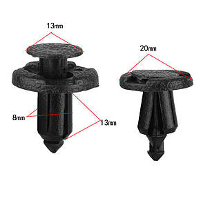 Кліпса кріплення бампера на Ніссан, фото 4