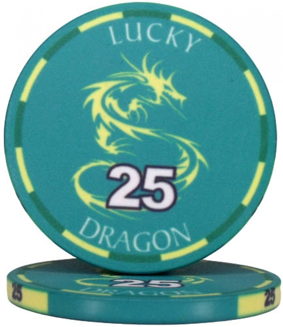 Керамічна фішка "Lucky Dragon" номінал 25