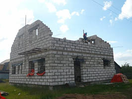 Будівництво будинку з газобетону в Києві