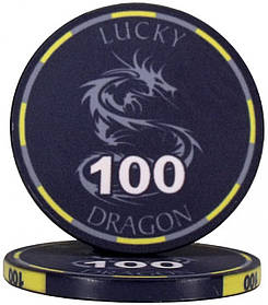 Керамічна фішка "Lucky Dragon" номінал 100