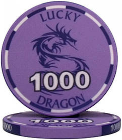 Керамічна фішка "Lucky Dragon" номінал 1000