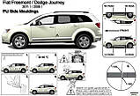 Молдинги на двері для Fiat Freemont, Dodge Journey 2008-2020, фото 7