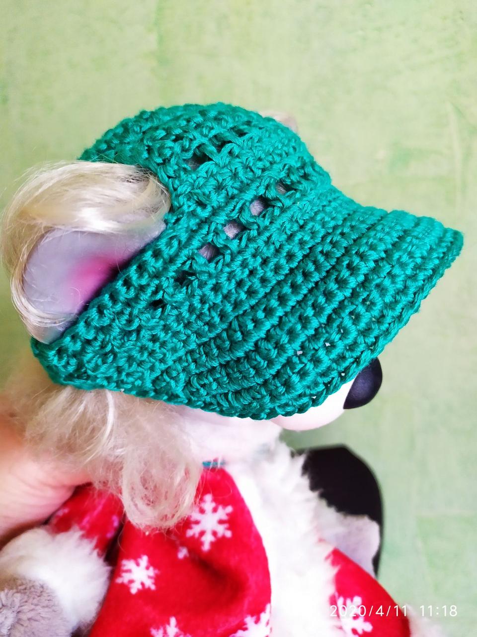 Купить Кепка для собак, ручная работа, цвет - зеленый, цена 80 ₴ — Prom ...