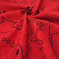 Креп-костюмная ткань Барби принт Rt137#19 Минимальный заказ по акционной цене 20 метров.