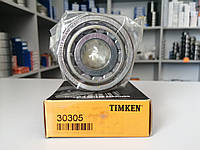 Подшипник 30305 (7305) TIMKEN, 25x62x18,25 мм, роликовый радиально-упорный конический