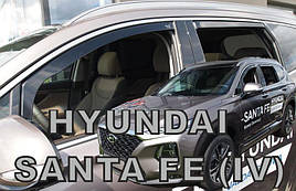 Дефлектори вікон (вітровики) Hyundai Santa Fe 2018+ (вставні, 4 шт.) (HEKO)
