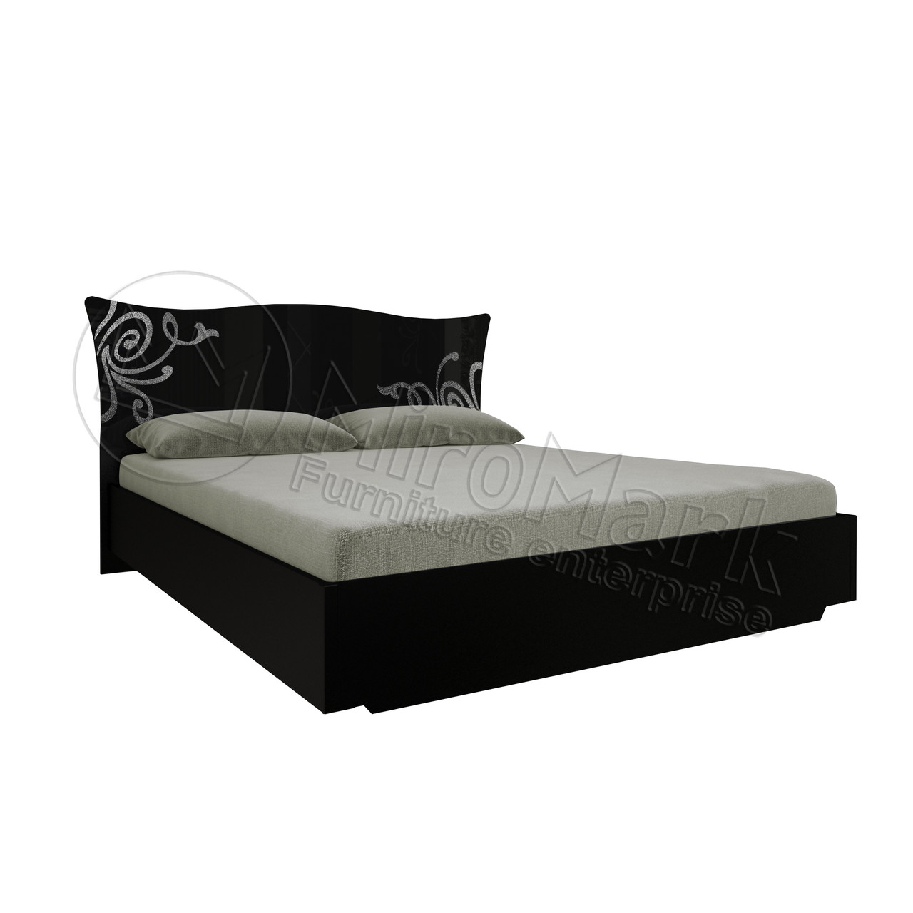 Ліжко "Богема" від Миро-Марк (чорний глянець), фото 1
