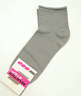 Занижені медичні шкарпетки без гумки сірого кольору бавовняні