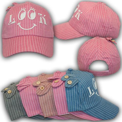 ОПТ Бейсболки для девочек LOOK, 52 р. (5шт/упаковка), фото 1