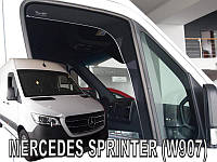 Дефлекторы окон (ветровики) Mercedes Sprinter W907 2018-> (вст) 2шт (Heko) (вставные) 2шт (Heko)