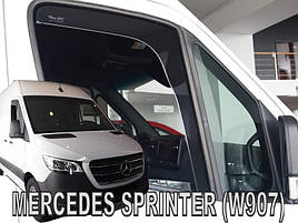 Дефлектори вікон (вітровики) Mercedes Sprinter W907 2018+ (вставні, 2 шт.) (HEKO)