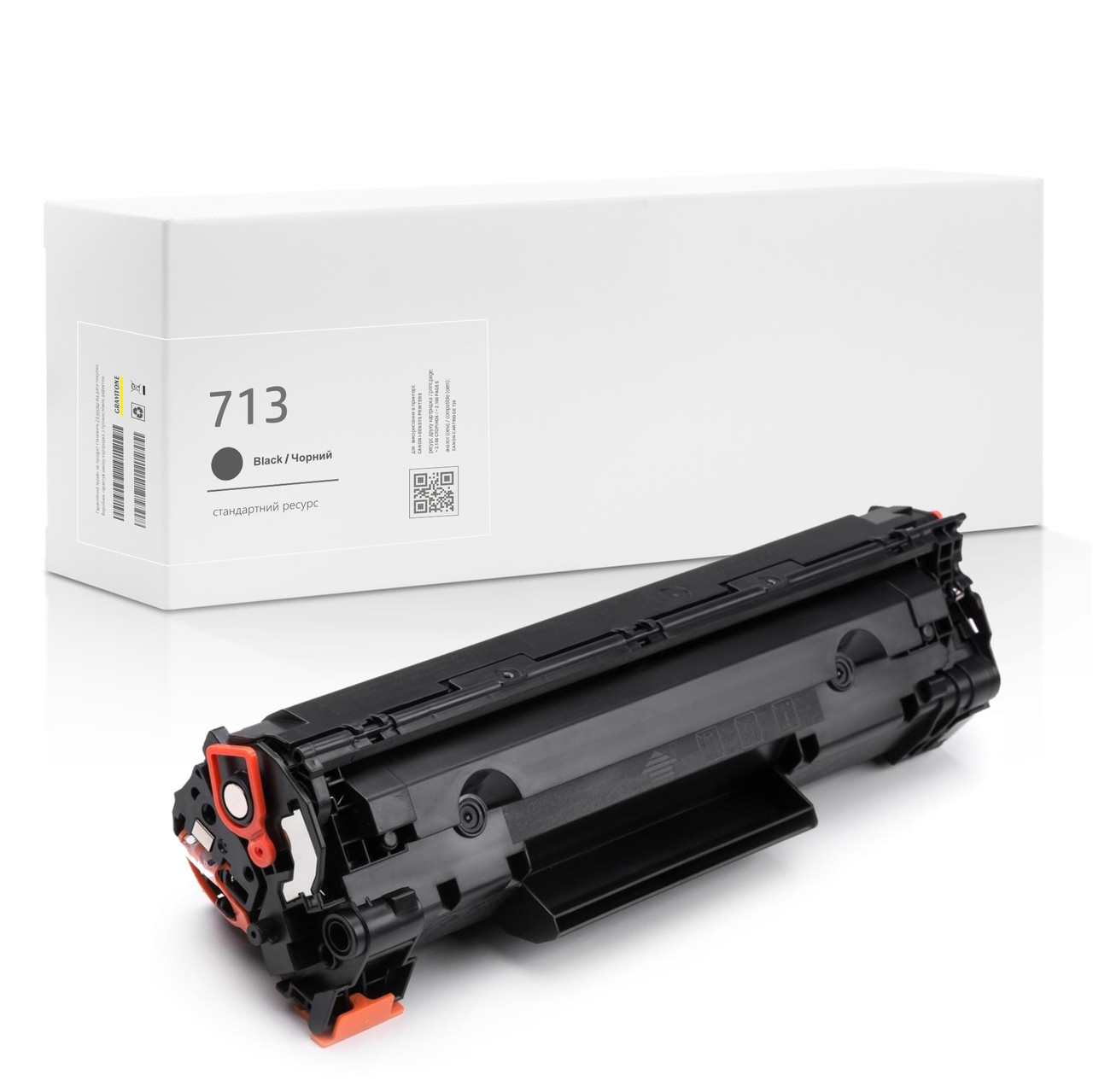 Сумісний Картридж Canon 713 (1871B002) Black, 2.000 стор., аналог від Gravitone (GTC-CRG-713-BK), фото 1