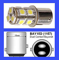 Светодиодная Led лампа BAY15D P21W 13 SMD 12V 1157