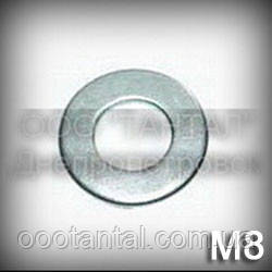 Шайба 8 ГОСТ 11371-78 (DIN 125, ISO 7089, ISO 7090) оцинкована плоска, фото 1